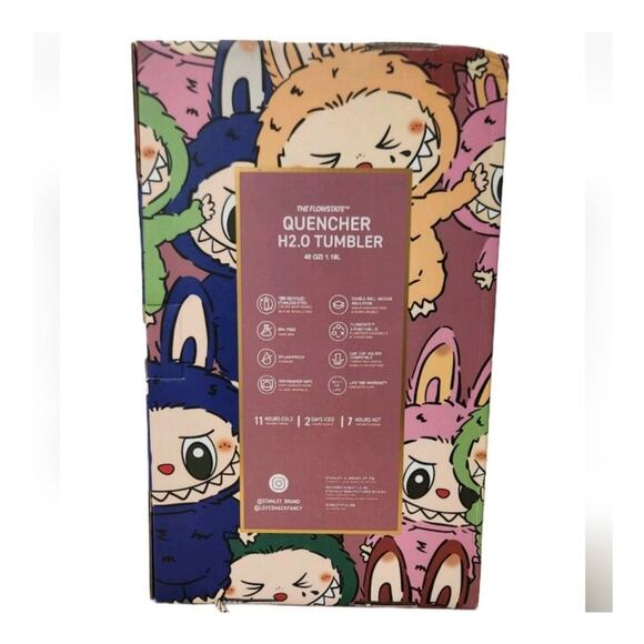 Labubu x LoveShackFancy x Stanley H2.0 Tumbler, Authentic Collectible, 40oz - Picture 6 of 9
